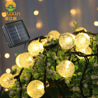 LED Solar Bubble Ball Lighting Chain Outdoor Waterproof Courtyard Party Decoration Remote Control LED Ball Lighting Chain