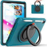 IFarcase สามชั้นป้องกันซิลิโคนสำหรับ iPad 10th กันกระแทกเด็กปลอดภัยทนทานปกแข็ง2022 10.9 "360หมุนจับขาผู้ถือดินสอ