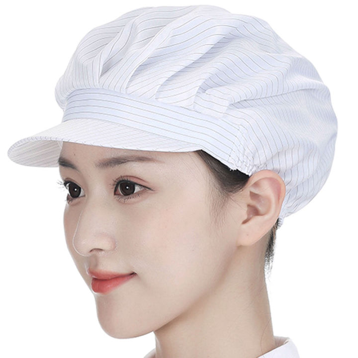 หมวกเชฟสำหรับทำอาหารในครัวหมวกสำหรับทำอาหารอาหารตาข่ายปีกหมวกมีช่องระบายอากาศสำหรับร้านอาหาร
