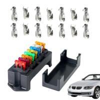 8 Way Auto Modified Fuse Box Car Fuse Block Accessories Auto Blade Fuse Box Holder For Automative Electronic Household Equipment Fuses Accessories