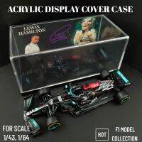 [AhQ ornaments] Scale 1:43 1:64 F1 Signature Display Case อะคริลิคใส PVC กล่องสำหรับรถรุ่นรูปของเล่นสะสม Miniature Protection