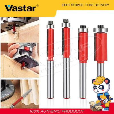 Vastar ชุดดอกเราเตอร์ก้านตรง,ชุดเครื่องมือตัดงานไม้แบบ1/4หรือ1/2จำนวน4ชิ้น