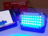 ไฟดิสโก้ LED Mini Room Strobe ขนาด 12W 24 RGB LED Sound Activate ให้แสงสีเปลี่ยนสีได้ตามเสียงเพลง ปรับความเร็วได้สูงต่ำได้  เหมาะสำหรับงานปาร์ตี้ /DJ/ งานที่ใช้แสง สี เสียง