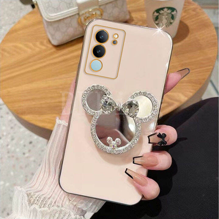 เคสกระจกแต่งหน้า-vivo-v29-5g-เลนส์กล้องถ่ายรูปซิลิโคนนิ่มปกป้อง-v29-vivo-vivov29-5g