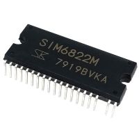 เต้าเสียบแนวตรง SIM6822M Sanken รุ่นดั้งเดิมจุ่ม40 400V 5A แรงดันสูง3มอเตอร์เฟสไดรเวอร์ DIP40ใหม่เอี่ยม