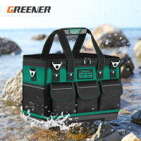 Greener Multi-Function Tool Bag 1680D Oxford Cloth Electrician Bag, Multi-Pocket Waterproof Anti-Fall Storage Bag