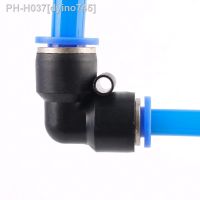 90 Degree Elbow Pneumatic Plastic Connector OD 6 8 10 12mm Pipe Fitting Quick Push For Air Gas Water Connecting PVG Reduce Joint