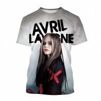 Avril Lavigne 3DกราฟิกTเสื้อผู้ชายผู้หญิงฤดูร้อนแฟชั่นสบายๆแขนสั้นนักร้องHarajuku Streetwearเสื้อยืดขนาดใหญ่Tee