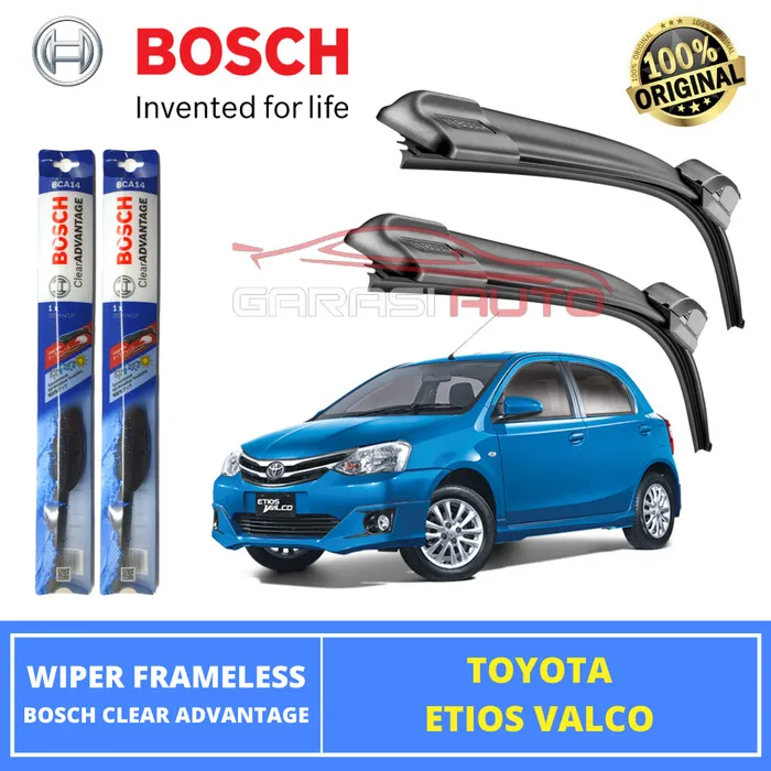 Wiper Etios Valco Original Bosch Clear Advantage Karet Frameless 26
