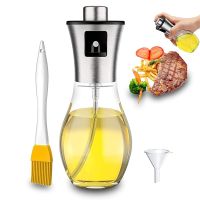 ✢ 200ML Kitchen Household Oil Sprayer Bottle With Brush Air Fryer Sprayer Barbecue Spray Bottle Kitchen Oil Dispenser BBQ Tools