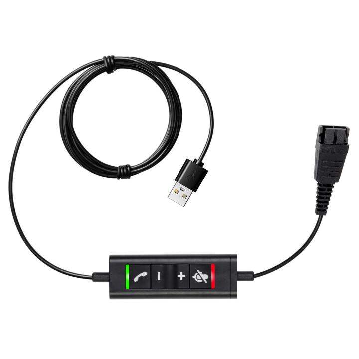 VoiceJoy Headset QD(Quick Disconnect) Connector TO USB Adapter Cable