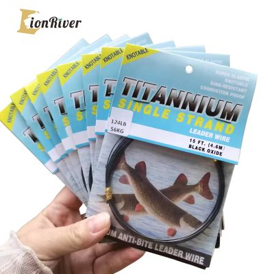 （A Decent035）6LB-124LB Nickel Titanium Fishing Leader Wire Kink-Resistant Line For Tuna Pike Big Game Trace Sea Accessories