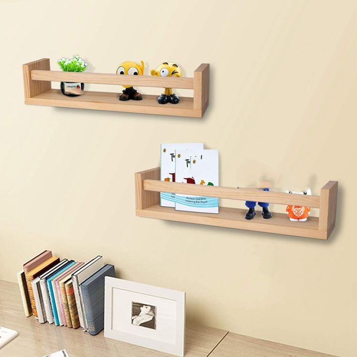 2pcs-bookshelf-natural-wood-floating-wall-bookshelf-for-kids-nursery-shelves-for-wall-bathroom-decor-kitchen-spice-rack