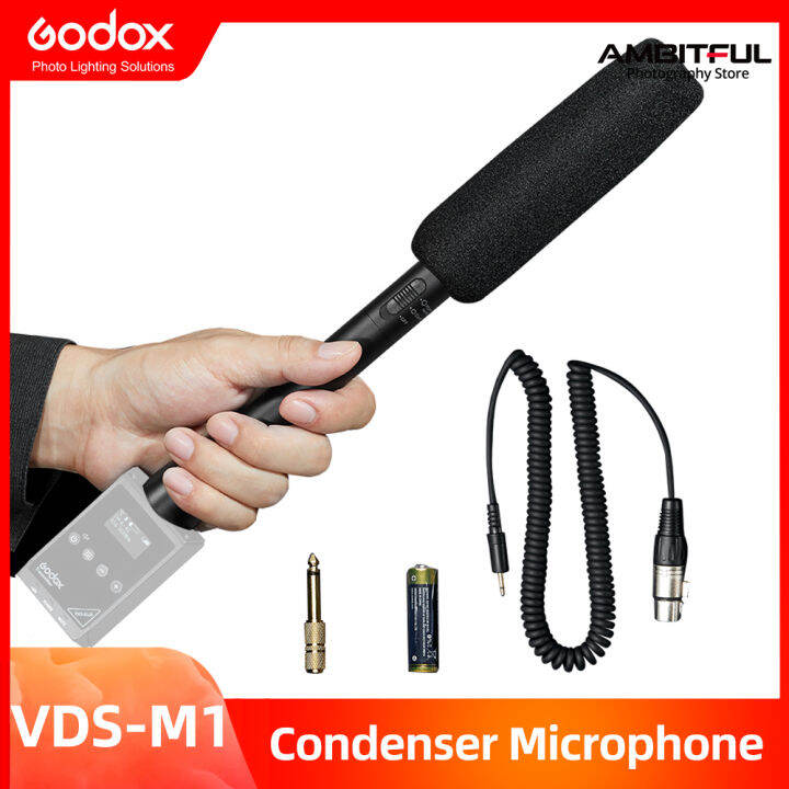Godox VDSM1 Cardioid Hypercardioid Back Electret Condenser Microphone