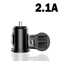 ที่ชาร์จแบตในรถ2.1A Dual USB Fast Charging Universal Mobile Phone In Car Charge Adapter For 14 13 Xiaomi Samsung LG