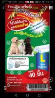 แผ่นรองฉี่ อนามัยสำหรับสัตว์ pet Size L 60*60 cm 40 แผ่น