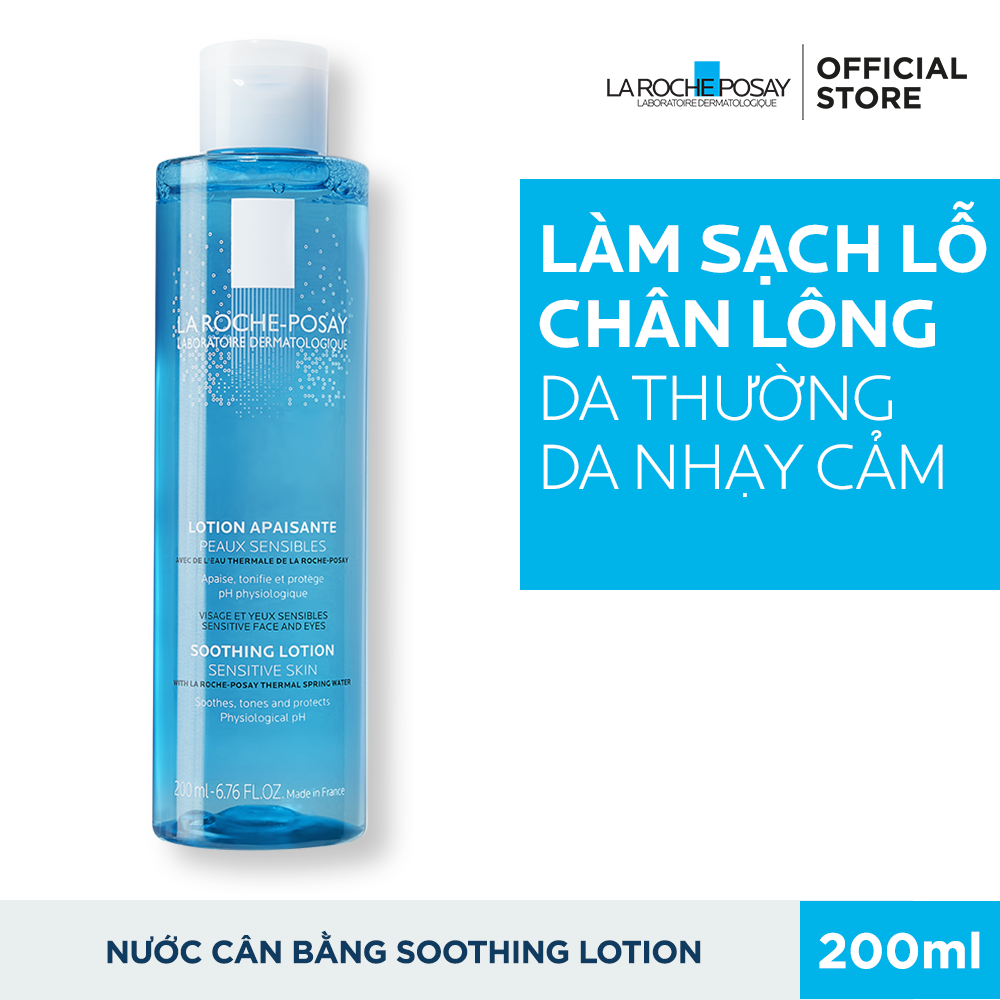 [HCM]Nước Cân Bằng La Roche-Posay Giàu Khoáng Da Nhạy Cảm Soothing Lotion Sensitive Skin 200ml