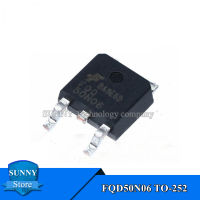 10ชิ้น FQD50N06 TO-252 50N06 TO252 50A/60โวลต์ N-ช่อง MOSFET