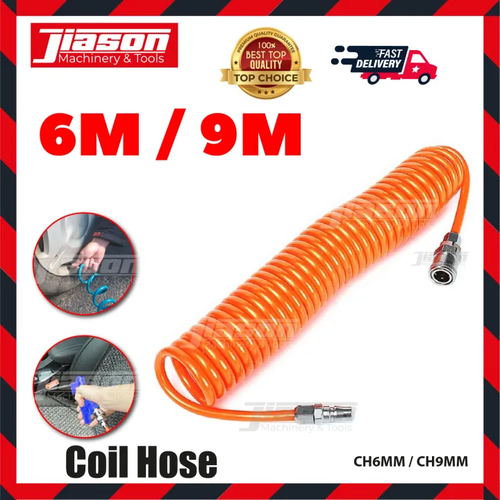 Air Compressor Coil Hose 6M/9M Lazada