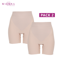 Wienna DG13202*2 ชุดชั้นใน เวียนนา กางเกงใน สเตย์ขายาว Free Cut เต็มตัว เอวสูง ไซซ์ L(70),XL(76)  สีเนื้อ 817