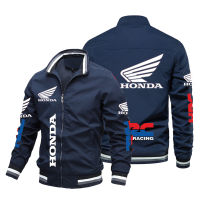 Spring Autumn New Honda Car Wing HRC Racing Print Men er Jacket Windbreaker Racing Suits Motorcycle Riding Biker Jacket