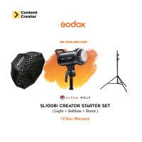 Godox SL100Bi Studio Light Set ชุดไฟสตูดิโอครบชุุด ประกอบด้วย Godox SL100Bi + Softbox + 2.8m Light Stand สำหรับคอนเทนต์ครีเอเตอร์ ประกันศูนย์ไทย 3 ปี