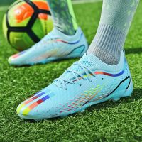 High Quality Football Men Boots Male Outdoor Non-Slip Unisex Professional High Top Training Soccer Shoes Grassland Sneakers