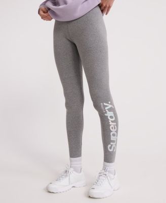 SUPERDRY CORE LEGGING - กางเกงเลกกิ้ง สำหรับผู้หญิง สี Soft Grey Marl