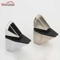 Zinc Alloy Glass Clamps Shelves Support Bracket Clips For 3 to 16mm glass board Tip mouth style Glossy/Satin finished