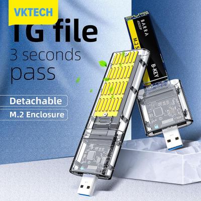[Vktech] เคส SSD M2 M.2ถึง USB3.0 Gen 1 5Gbps SATA NGFF SSD กล่องใส่ฮาร์ดดิสก์