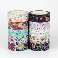 2022 NEW 1PC 10M Decorative Plant Flowers Leaves Washi Tape Set Scrapbooking Journaling Adhesive Masking Tape Cute Stationery Pendants