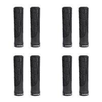 Deemount 4 Pair Bicycle Eco Grips Anti-Skid Bar End Comfy Hand Feel Multi Color Options MTB Cycling Hand,Black