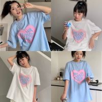 Korean เสื้อ?The Bubble love?สีพาสเทล สไตส์เกาหลี เสื้อยืดงานดี ผ้าเด้ง ลายสกีน Y53