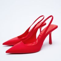 รองเท้าแตะผู้หญิง,รองเท้าแตะส้นสูงโปร่งใสเซ็กซี่รองเท้าแตะผู้หญิงรองเท้าส้นสูงแบบบางปลายเท้าสี่เหลี่ยม