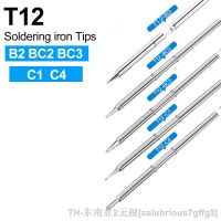 hk◐  T12-B2 BC2 BC3 C4 Soldering Iron Tips for FX951 FX950 FM203 T12OLED Welding Kits