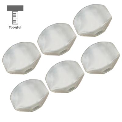 ‘【；】 Tooyful 6 Pieces Plastic Acoustic Guitar Tuning Pegs Keys Buttons Caps Handle Knobs White Guitar Replacement Parts