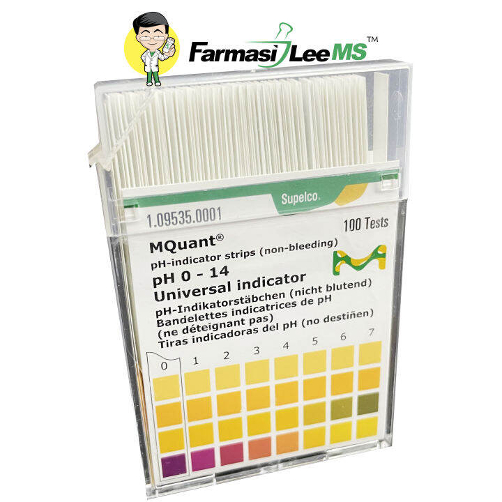 Merck Mquant™ pH paper 014 Universal Indicator Strips 100s Lazada