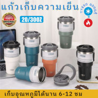 ใหม่ Tyeso แก้วน้ําเก็บอุณหภูมิร้อน เย็น สเตนเลส 304 พร้อมหูจับ สําหรับเก็บความเย็น แก้วเยติ