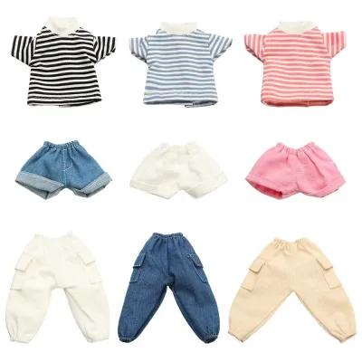 11.5 quot; Fashion Doll Jeans Pants Shorts Doll Clothes For Doll Trousers Casual Wears T-shirt Clothes For 1/6 BJD Dolls Accessories