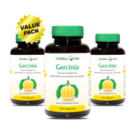 Herbal One Garcinia 3x100 Capsules เฮอร์บัลวัน การ์ซีเนีย ผลส้มแขก (Value Pack)