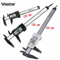 Vastar 150มิลลิเมตร100มิลลิเมตร6นิ้วอิเล็กทรอนิกส์ดิจิตอลคาลิปเปอร์คาร์บอนไฟเบอร์เวอร์เนียคาลิปเปอร์ไมโครมิเตอร์วัดเครื่องมือวัดไม้บรรทัดดิจิตอล