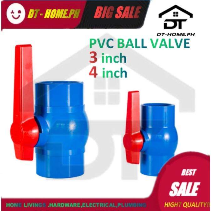 3inch and 4inch PLASTIC PVC Ball Valves Blue Gate Valve /Shower Valves