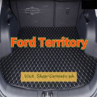 [คลังสินค้าพร้อม] สำหรับ Ford Territory Trunk Mats Antiskid Car Cargo Mats PU Leather