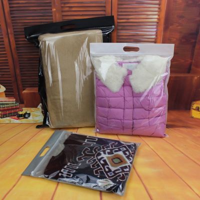 20 pcs Non woven Fabrics T shirt Pouch Reclosable Clear Plastic Ziplock Gift Garment Clothes Packaging Bags Travel Storage bag