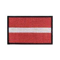 1PC Latvia Flag Armband Embroidered Patch Hook &amp; Loop Or Iron On Embroidery  Badge Cloth Military Moral Stripe Replacement Parts