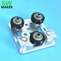 V-Slot Openbuilds X-axis slider aluminum plate + timing belt buckle + wheels set 2020 profile board buckle 3d printer part Hand Tool Parts Accessories