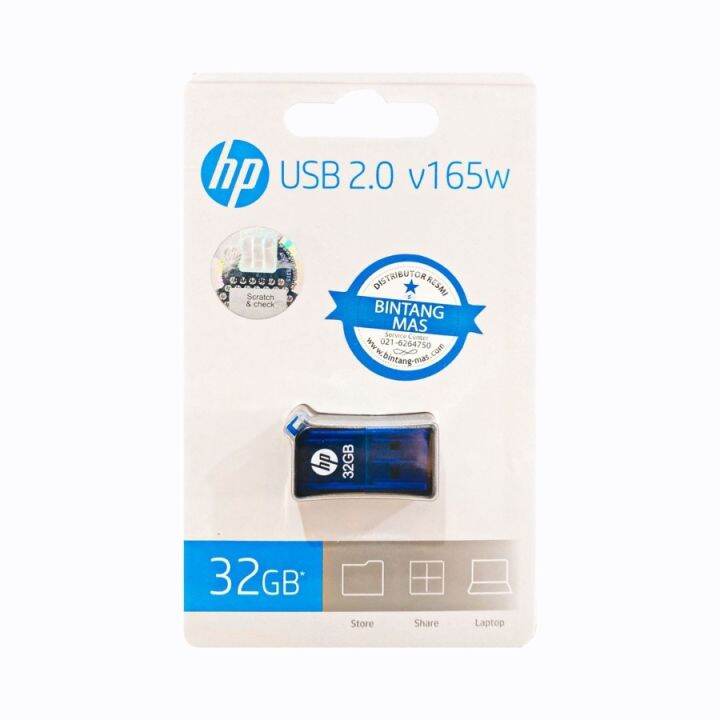 HP Flashdisk 16GB 32GB 64GB USB 2.0 V165W Garansi Resmi 16 gb Lazada Indonesia