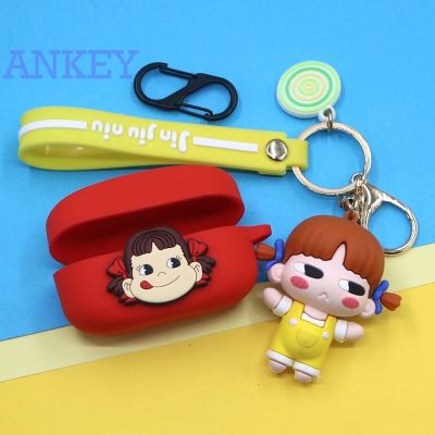 Suitable for Sony WF-1000XM4 WF-1000XM3 WF-XB700 Case Bluetooth Headset Protective Cover Cute Cartoon Couple Milk Girl Pendant