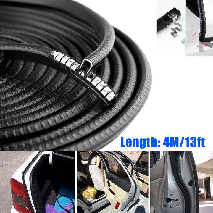 MATCC 4m Car Door Edge Protector Guards U Shape Anticollosion Rubber
