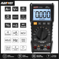 NANWEI WinAPEX 6000เครื่องนับขนาดเล็กแบบมัลติฟังก์ชั่น,มัลติมิเตอร์แบบดิจิทัลแบบถือขนาดเล็กแบบมัลติมิเตอร์วัด RMS จริงวัดแรงดันไฟฟ้า Ac/dc ความจุความต้านทางกระแสไฟวงจรหน้าที่ความถี่เครื่องทดสอบ NCV การระบุสายไฟด้วยจอแบ็คลิสต์ LCD